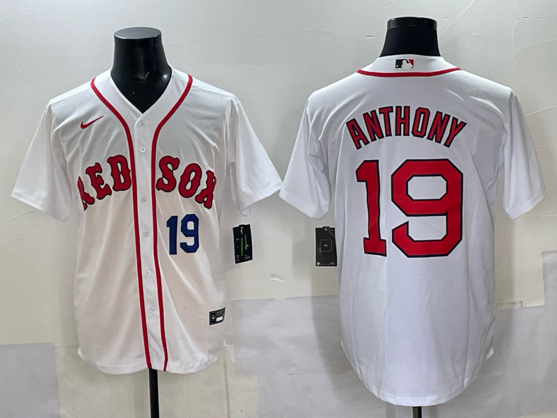 Men 2025 Boston Red Sox #19 Anthony white Nike MLB Jersey style 017